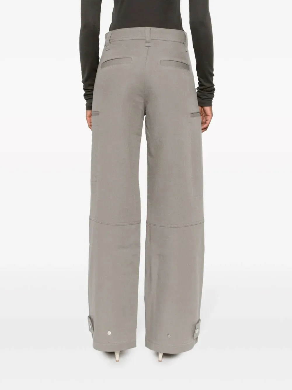 wide-leg virgin-wool trousers