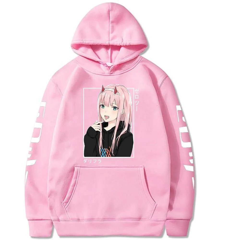 Zero Two Hoodie 2 Waifu Darling In The Franxx (Colors Available)