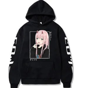 Zero Two Hoodie 2 Waifu Darling In The Franxx (Colors Available)