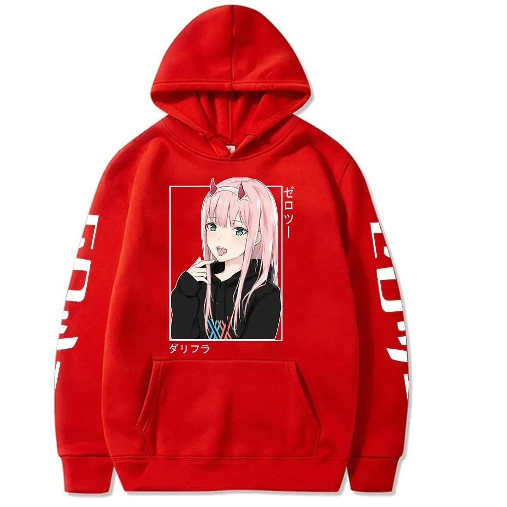 Zero Two Hoodie 2 Waifu Darling In The Franxx (Colors Available)