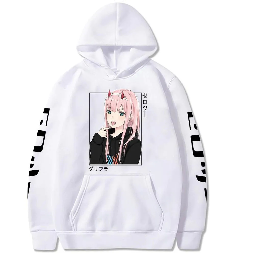 Zero Two Hoodie 2 Waifu Darling In The Franxx (Colors Available)